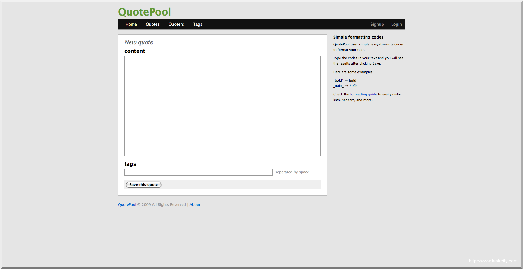 Quotepool