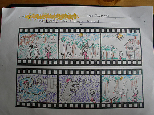 Hs illustration homework  little red riding hood