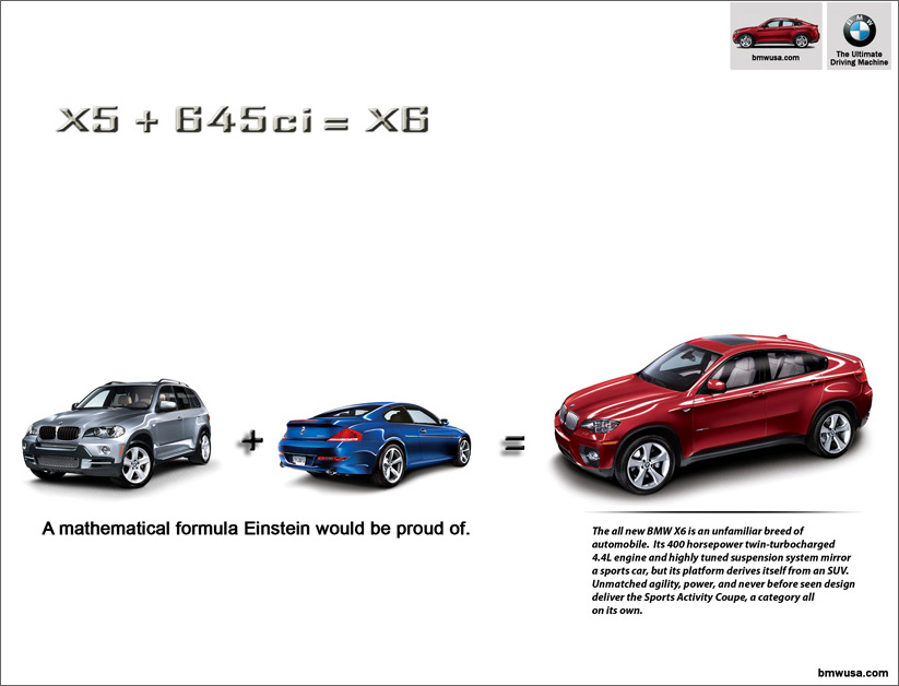 Bmw x6  einstein formula