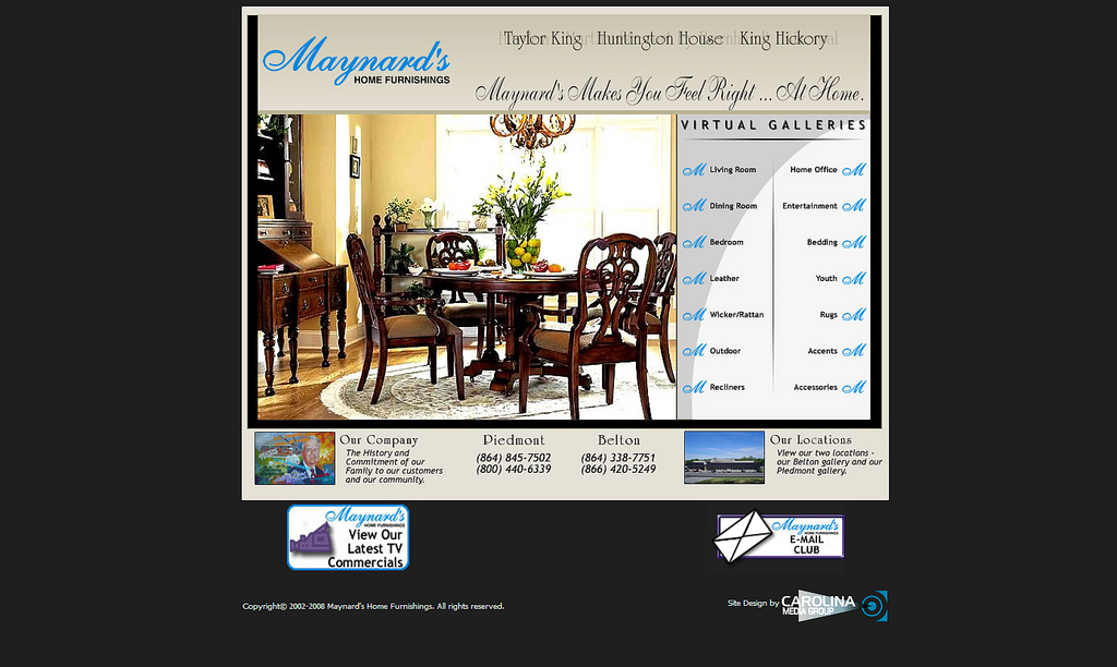 Maynards home furnishings by carolina creative