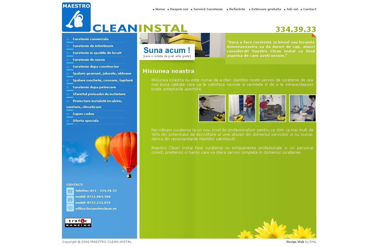 Web design optimizare seo maestroclean