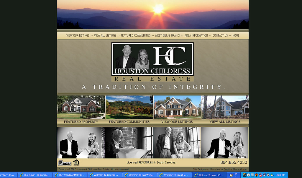 Houston childress real estate designed by carolina creative