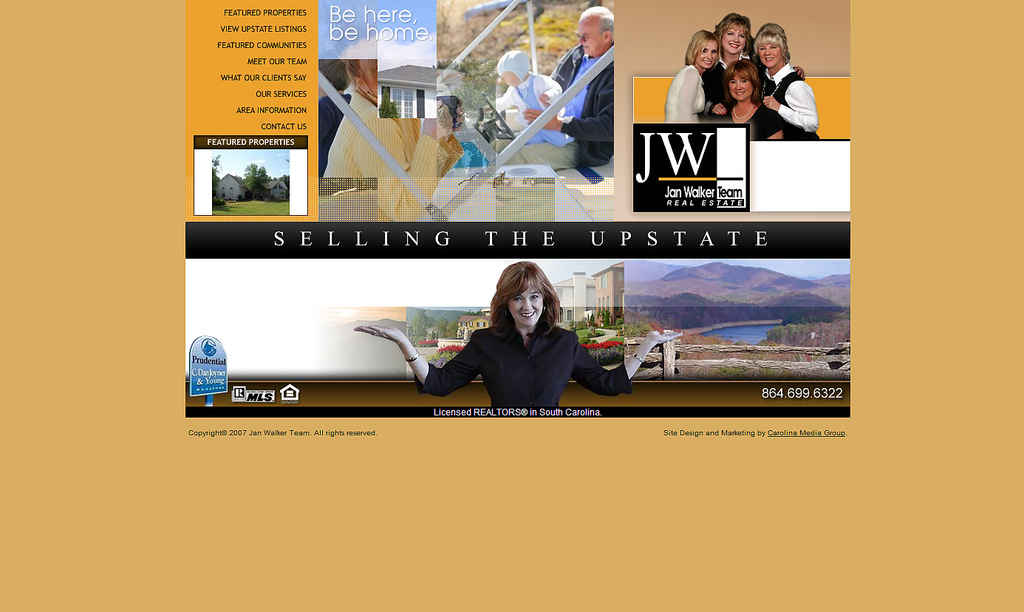 Jan walker real estate designed by carolina creative