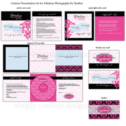 Custom presentation set for fabulous photography
