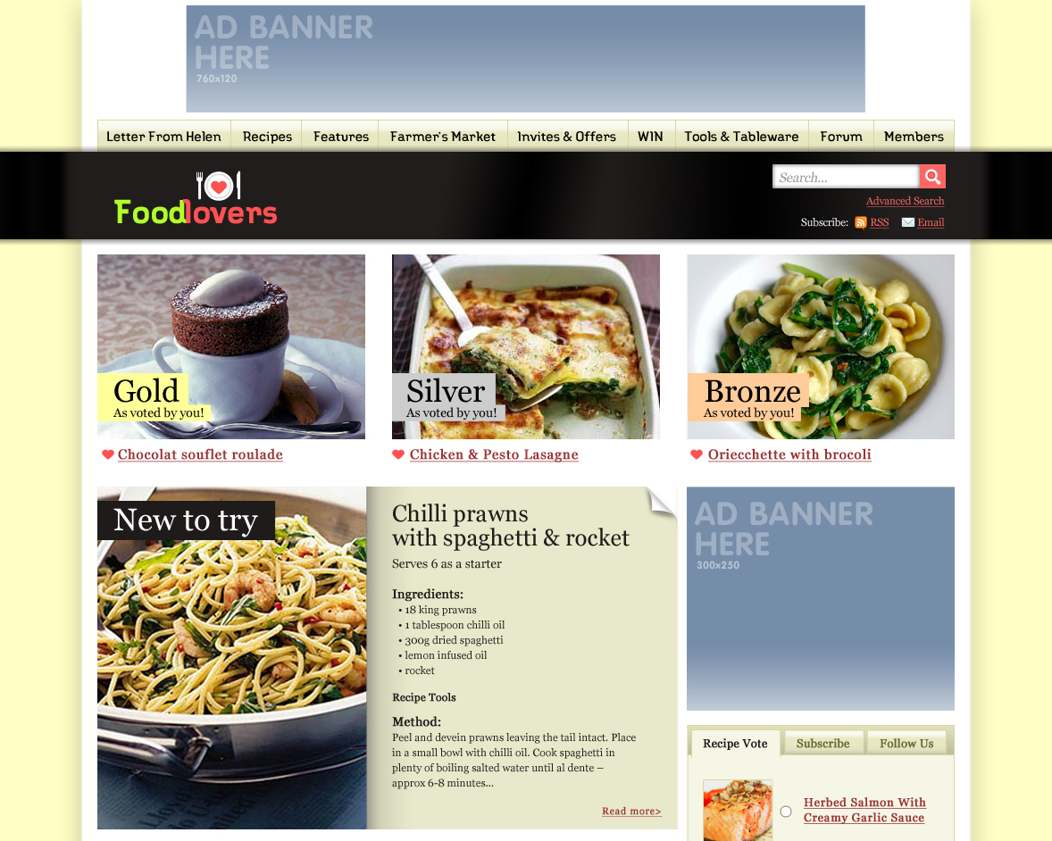 Foodlovers details a