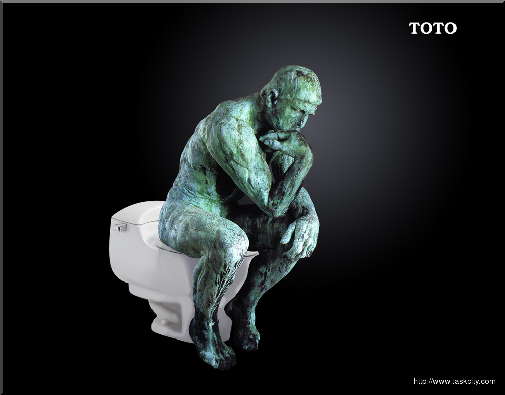 Toto马桶海报设计