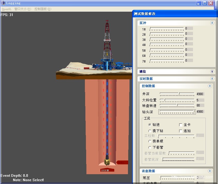 油井加控制面板