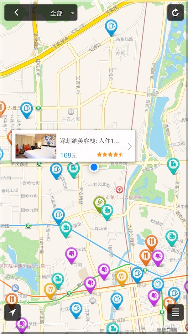 地图1 优惠信息分布